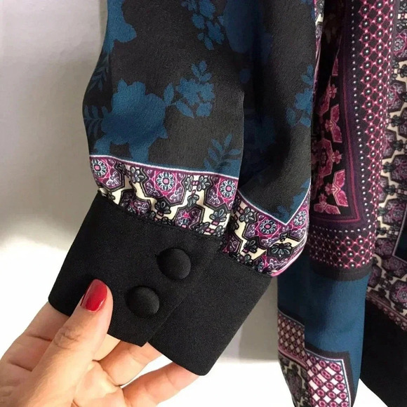 Chicos Womens Black Longsleeve Blazer Size 4 - Picture 4 of 11